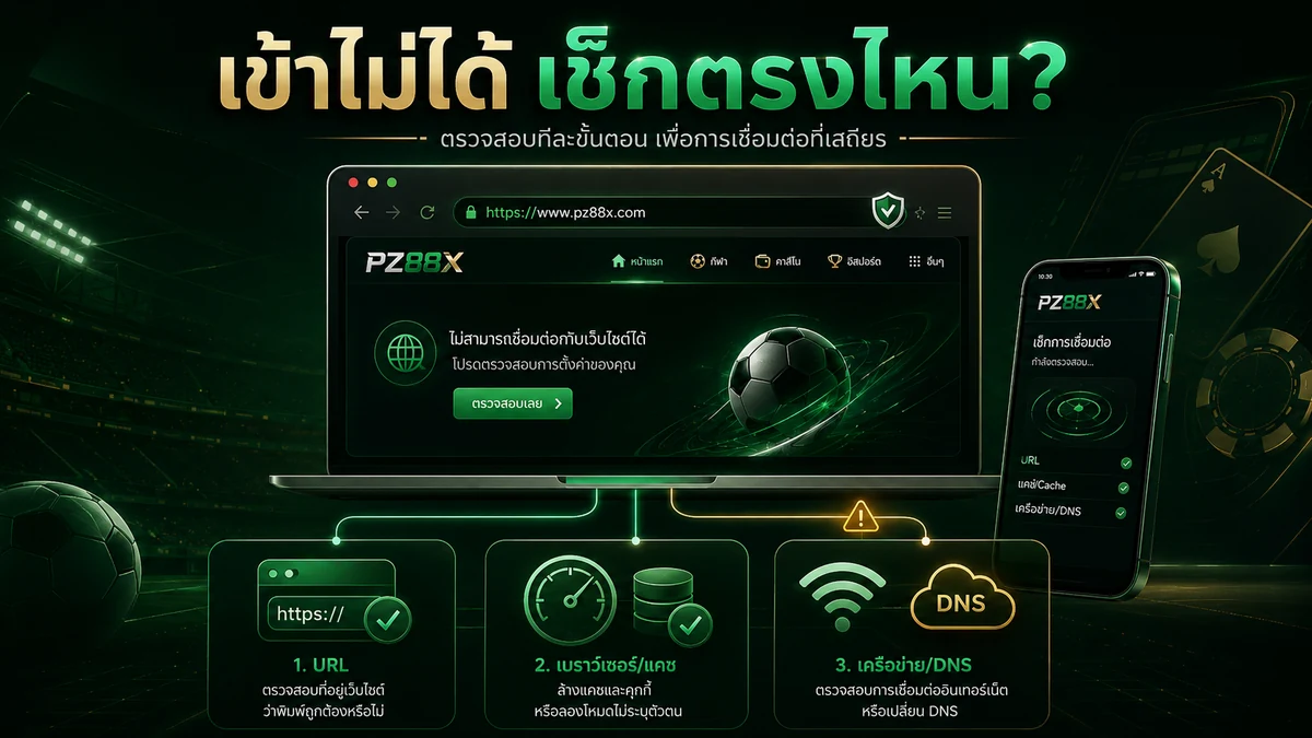 เข้าไม่ได้ เช็กตรงไหน?