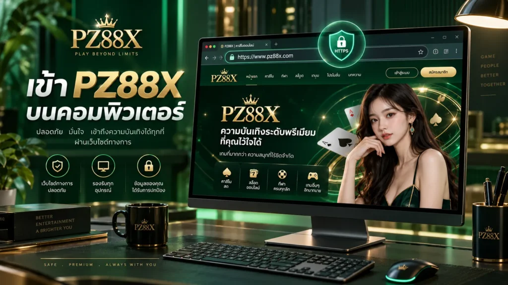 เข้า PZ88X บนคอมพิวเตอร์