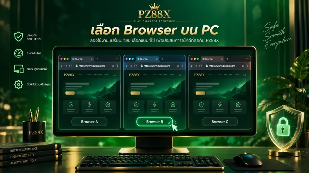 เลือก Browser บน PC